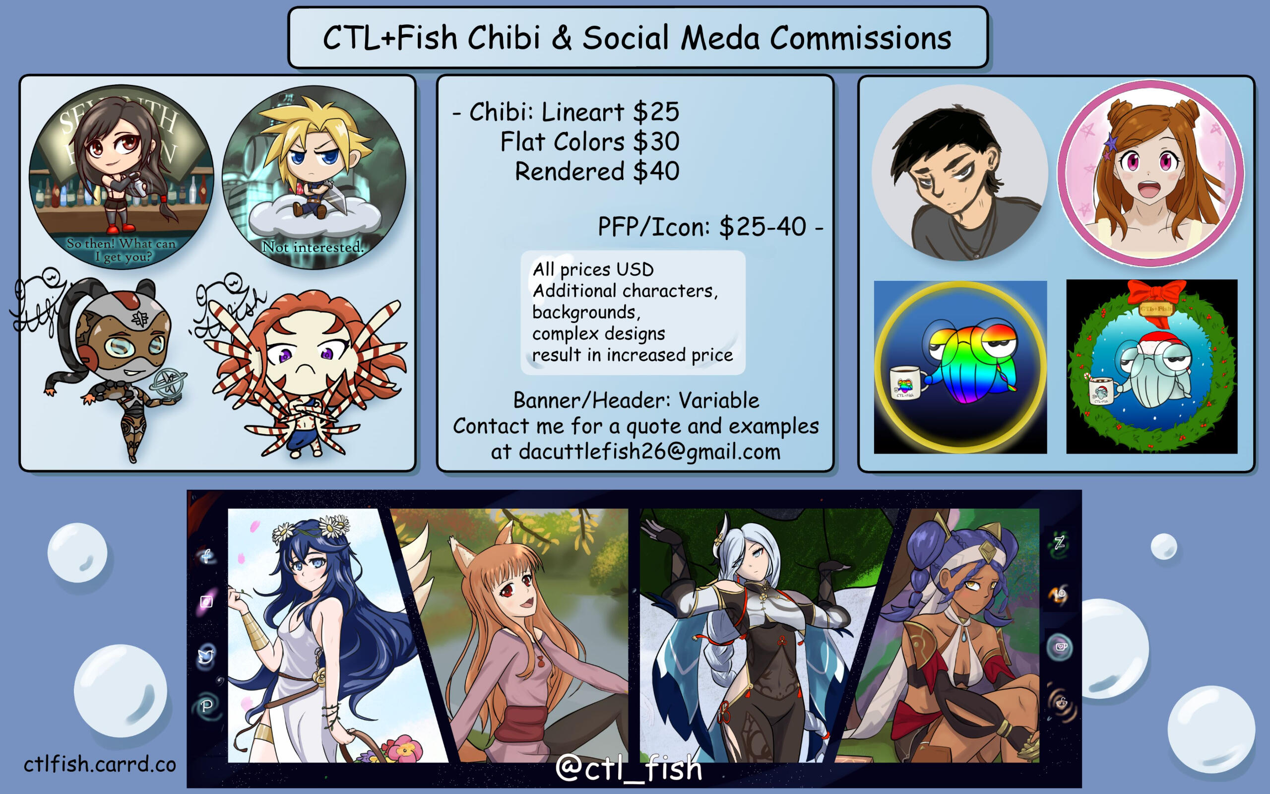 Chibi commissions sheet